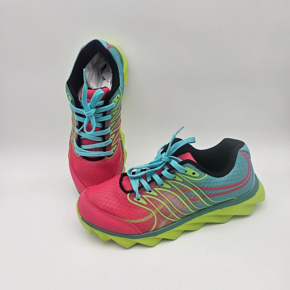 Aleader Athletic Training Running Shoe Hot Pink Blue Womens 9